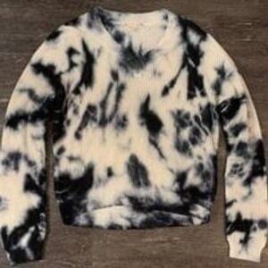 It's Our Time Tie Dye Sweater Navy Knit Size L NWOT